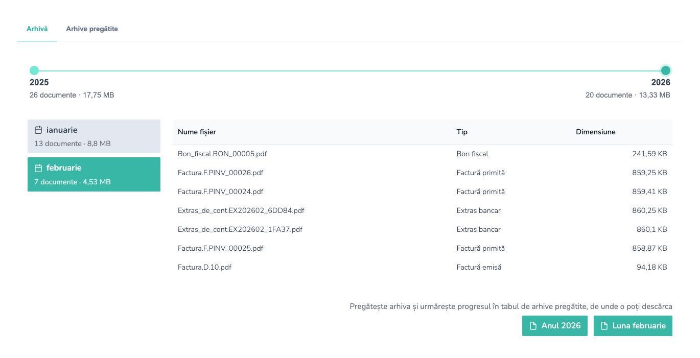 Arhivă Quanty disponibilă pentru consultarea documentelor